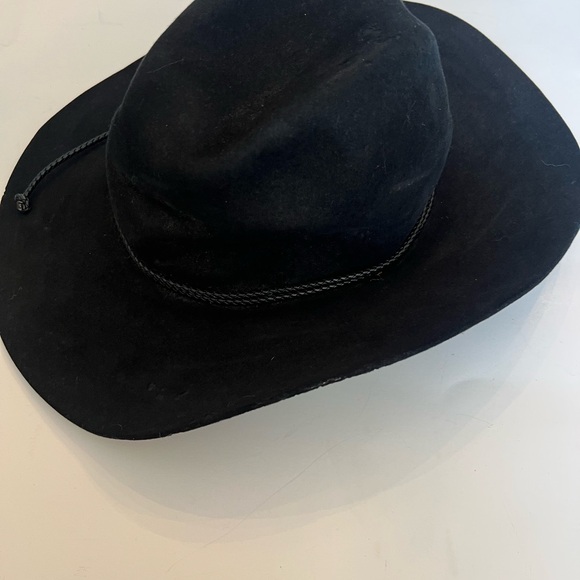 Stetson Black Wide Brim Hat XXXX Beavor Vintage 7 1/2 - Picture 14 of 16